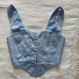 Blue Lace Corset